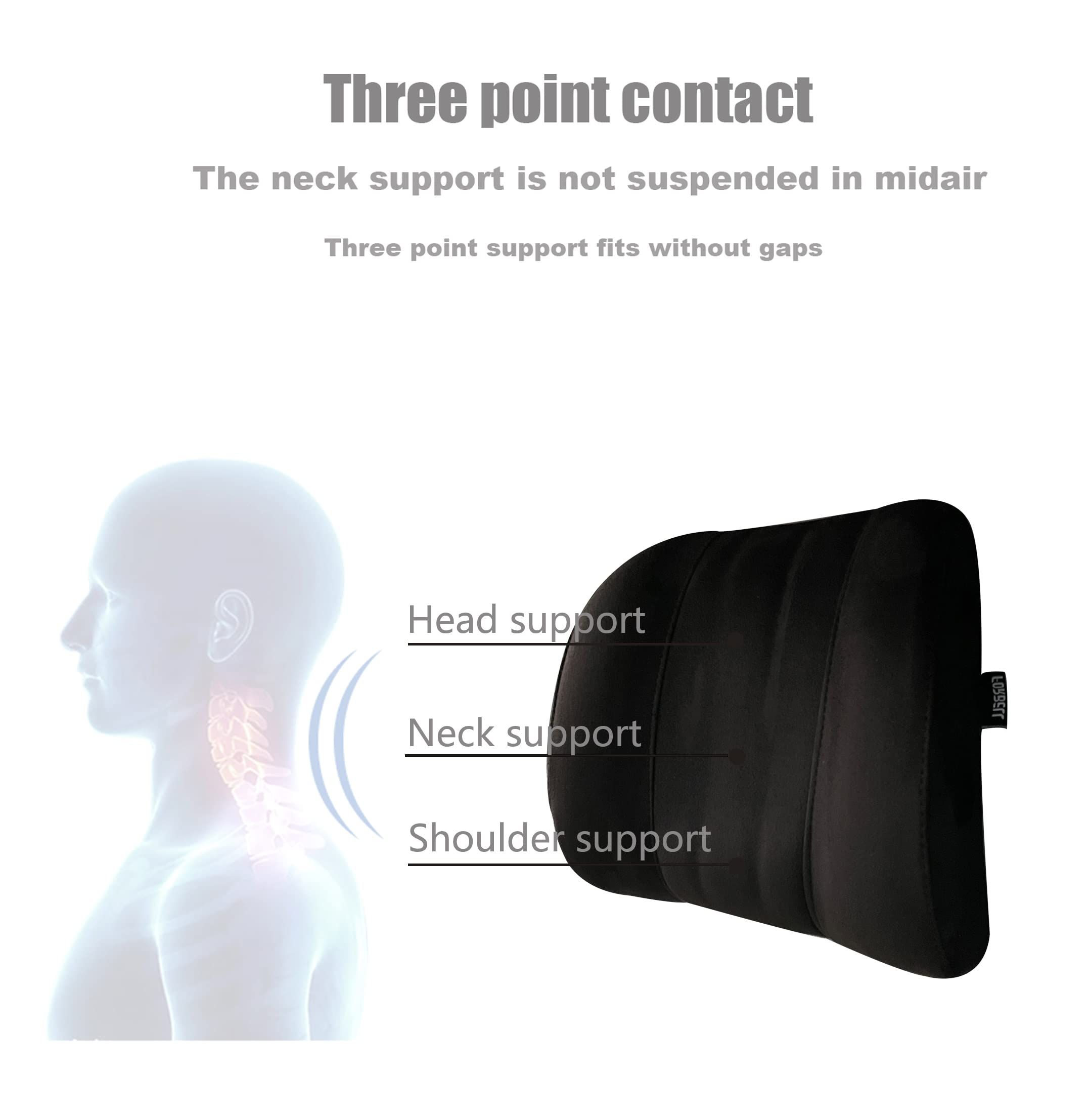 Car headrest neck pillow accessories pillow memory cotton car accessories headrest pillow for car suede, Made of Fabric — image 3