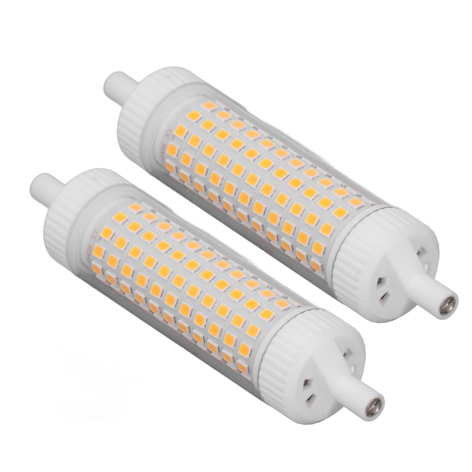2Pcs R7S LED Light Bulb 118mm Dimmable 15W 154 LEDs Double Ended Floodlight for Home Night Advertising Lighting 220V Warm Light — image 3