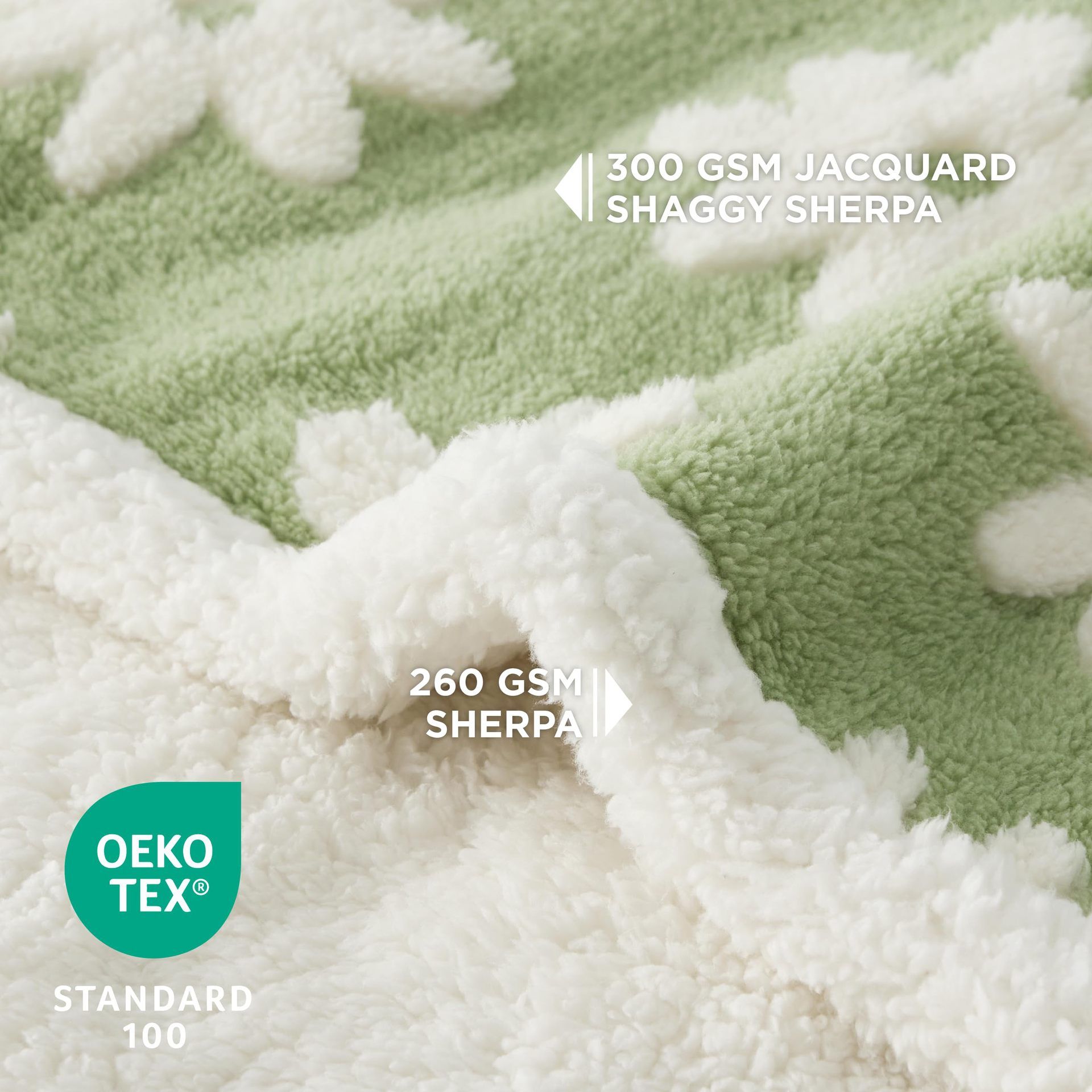 Puppy Blanket for Small Dogs - Washable Double Sided Dog Blankets with Warm Jacquard Shag and Soft Sherpa Fleece, Pet Cat Blanket for Couch Protection, 3D — image 3