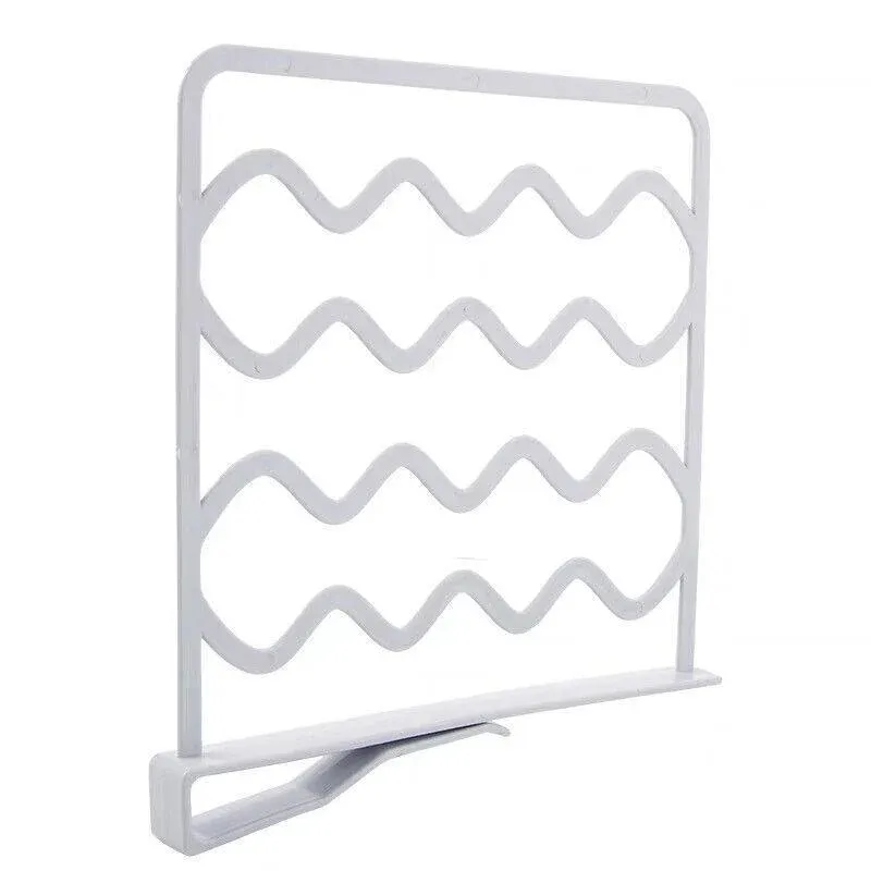 4PCS Clip-On Closet Shelf Dividers Wardrobe Organizer for Clothes and Cabinets โ image 2