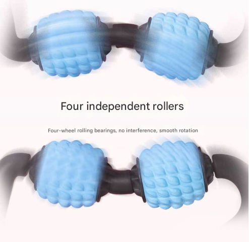 Grey Set of 2 Foam Roller Ring Leg Massagers - Muscle Relief & Circulation Tool โ image 3