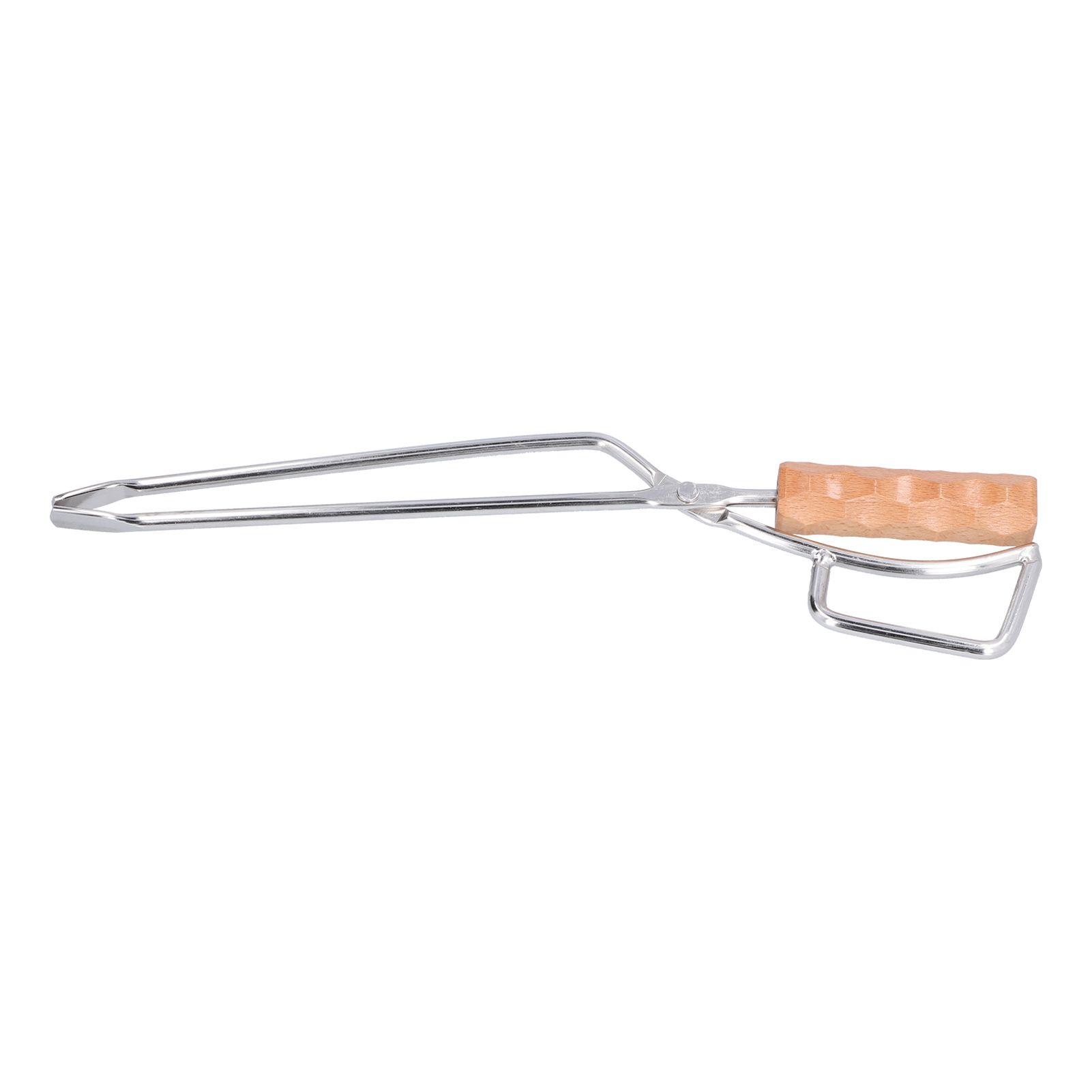 Log Tongs Beech Wood Handle Stainless Steel Clamp High Temperature Resistance Fire Tong for Outdoor Camping Picnic โ image 4