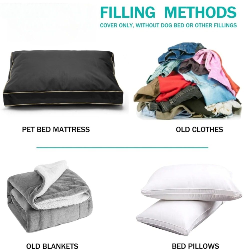 Medium to Large Dog Bed Cover - Landslide Print - Measures 122 × 92 × 10cm - Oxford cloth - Durable - Breathable - Sustainable - Machine Washable Dog Bed — image 4