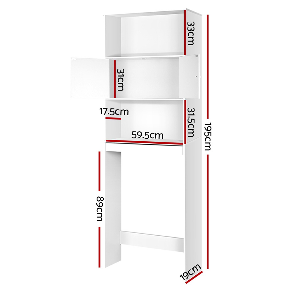 Artiss Bathroom Cabinet Over the Toilet Storage Shelf โ image 2