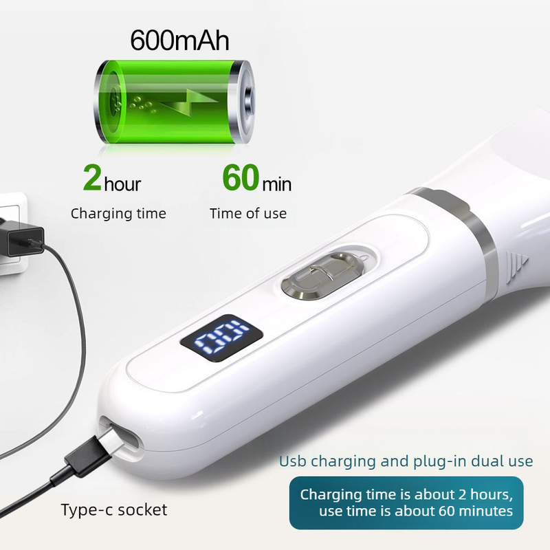 4-in-1 Pet Electric Clipper, Cat and Dog Hair Trimmer and Nail Grinder, Pet Grooming Supplies - White — image 2