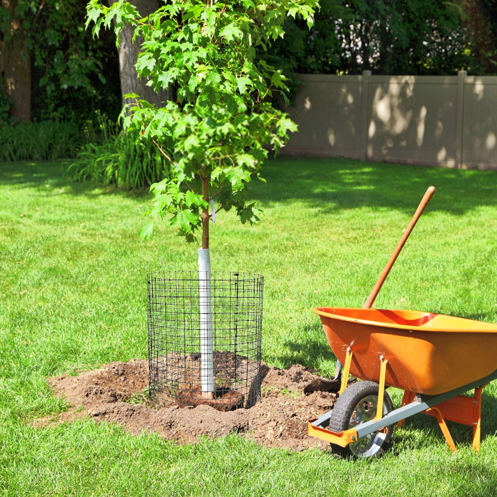 Wire Plant Protectors Wire Plant Cages Metal Mesh Plant Cage Chicken Wire Cloche with Ground Stakes and Nylon Ties Protect Plants,Garden,Shrubs and Vegetables โ image 2