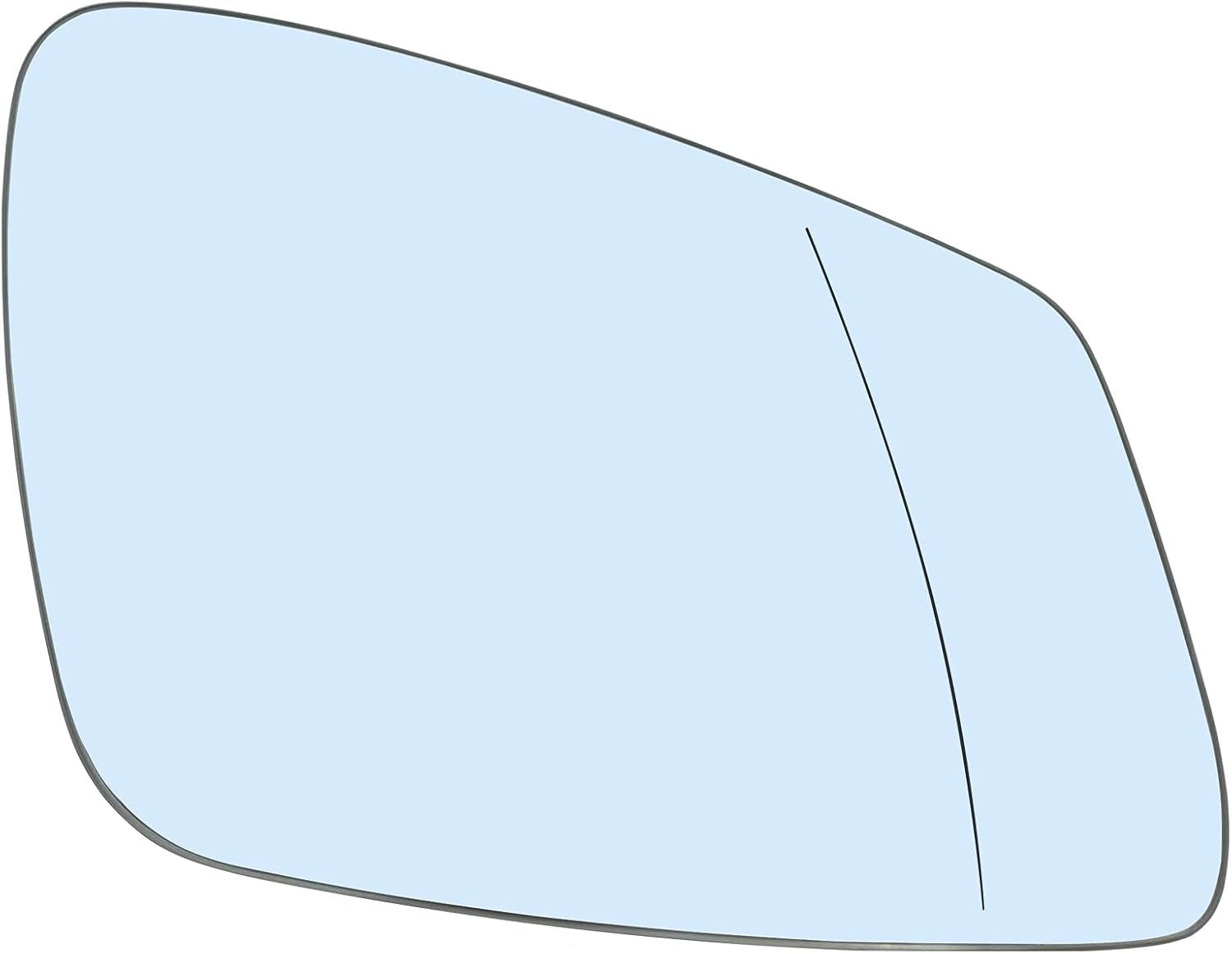 Passenger Right Side Heated Convex Mirror Glass Replacement with Rear Holder for BMW 228i, 320i, 328i, 330i, 428i and 430i Models