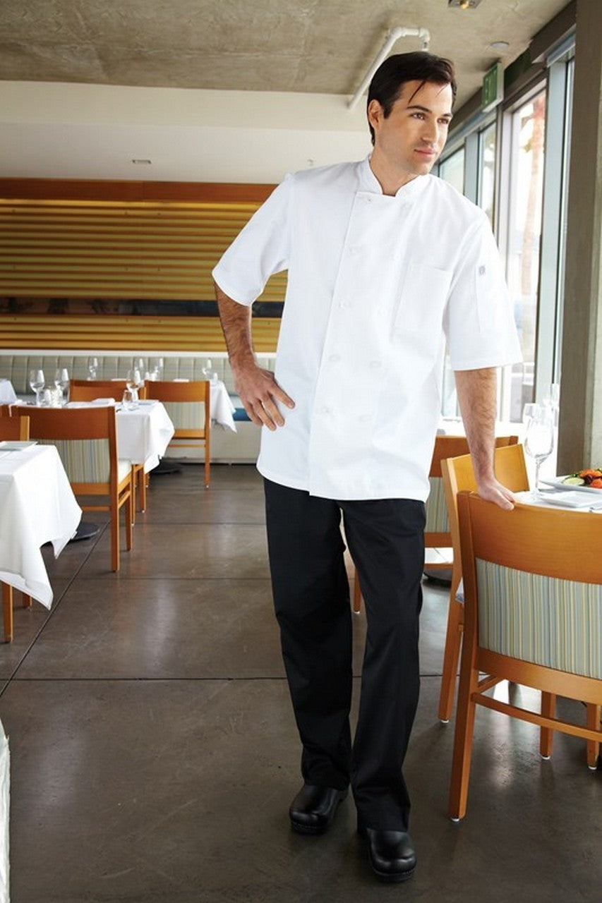 Essential Men's Black XL Baggy Chef Pants by Chef Works — image 3