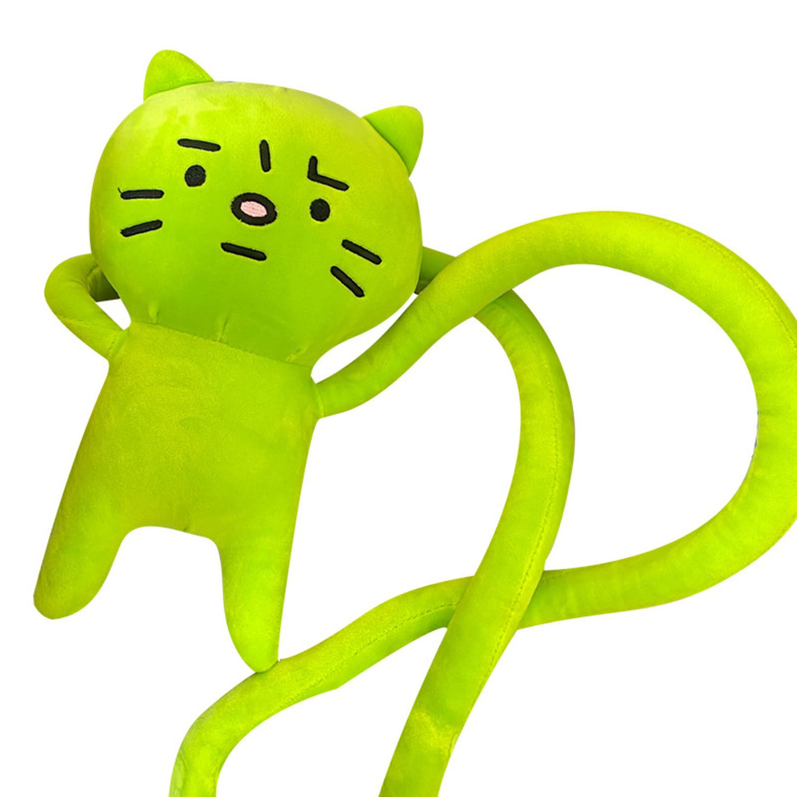 Plush Toy Shoulder Bag Cartoon Long Arm Anxiety Kitty Plush Purse Bag for Shopping Traveling — image 2