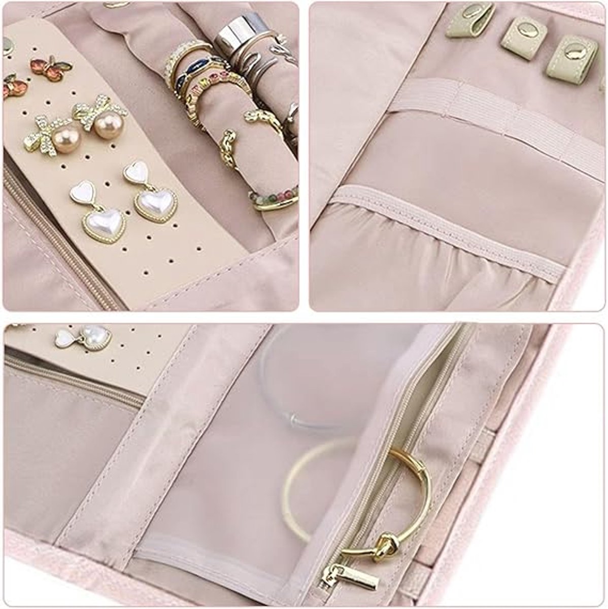 1 piece jewelry storage bag - portable jewelry bag Suitable for earrings - Storage accessories - Jewelry holder organizer - Travel jewelry organizer - Jewelry â image 2