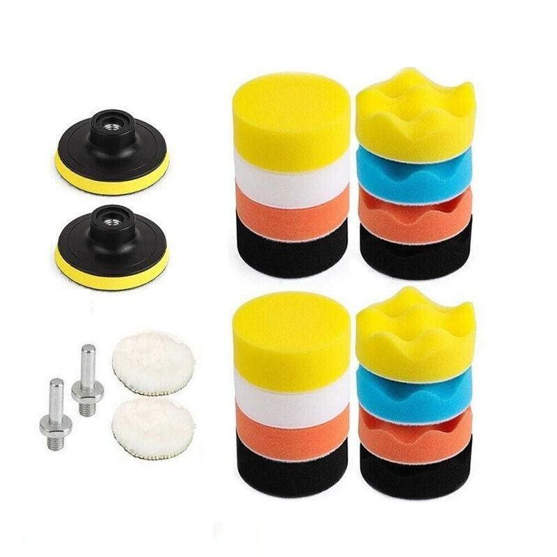 22Pcs 3" Buffing Waxing Polishing Sponge Pads Kit Set For Car Polisher Drill Au — image 2