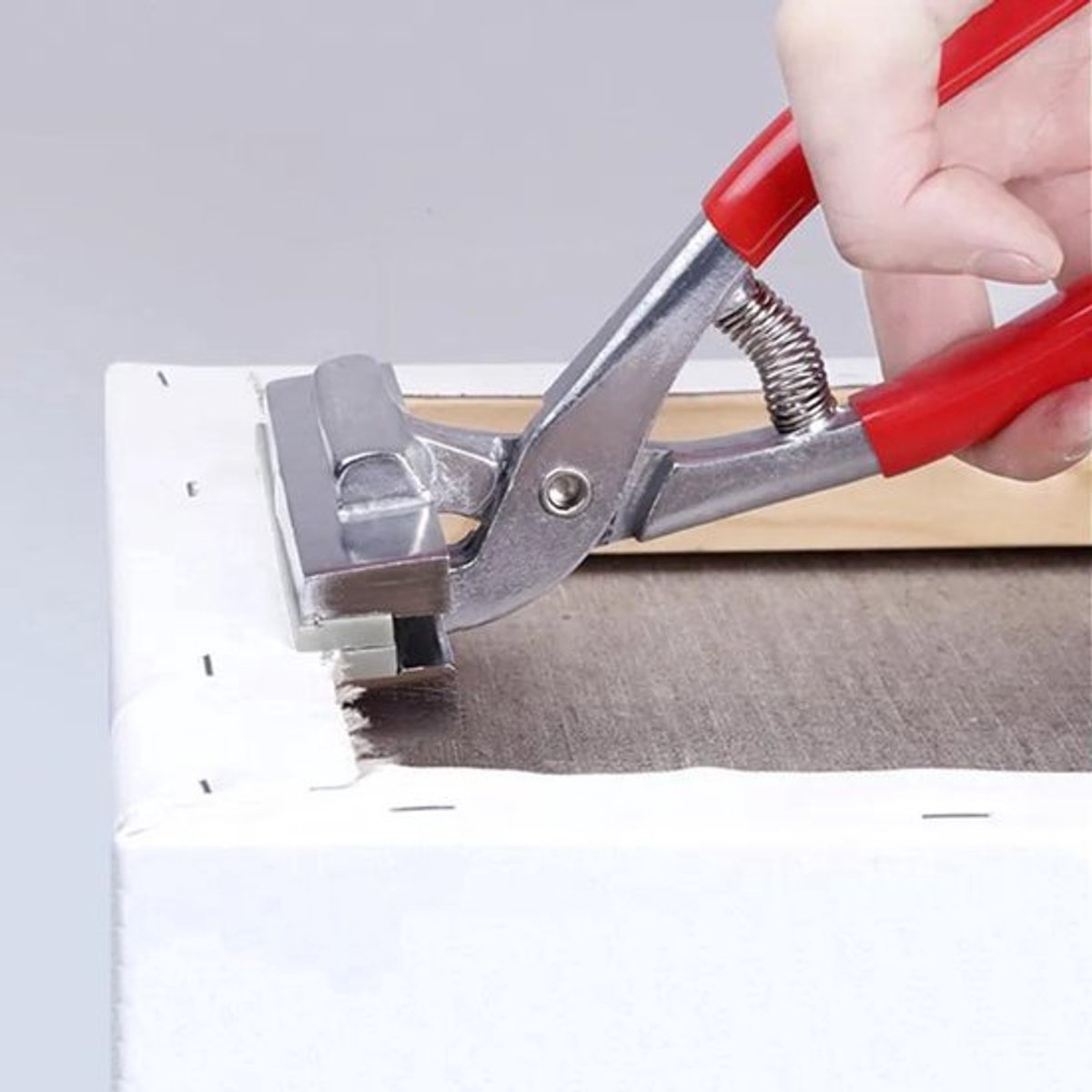 Canvas clamp - 12 cm wide jaws - Metal canvas clamp - Clamp for stretching oil paintings โ image 5