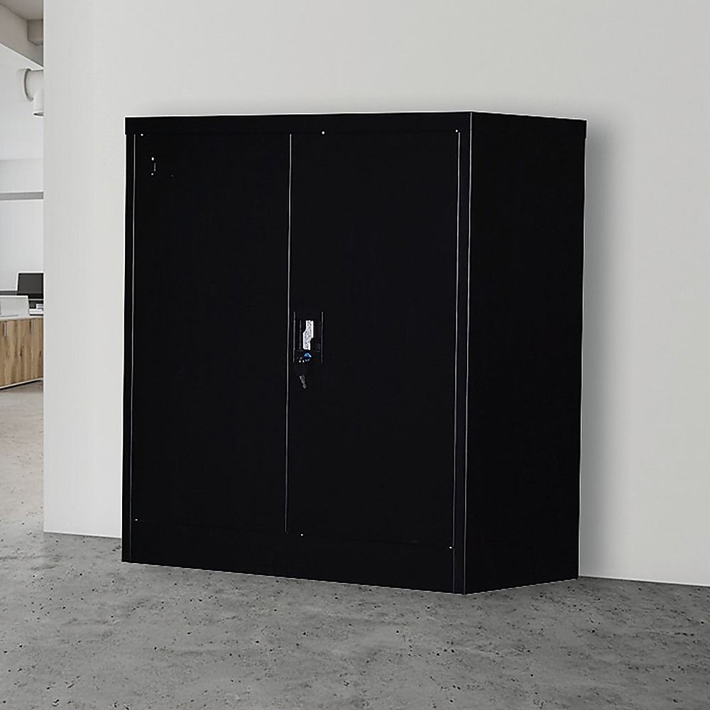 Two-Door Shelf Office Gym Filing Storage Locker Cabinet Safe — image 2