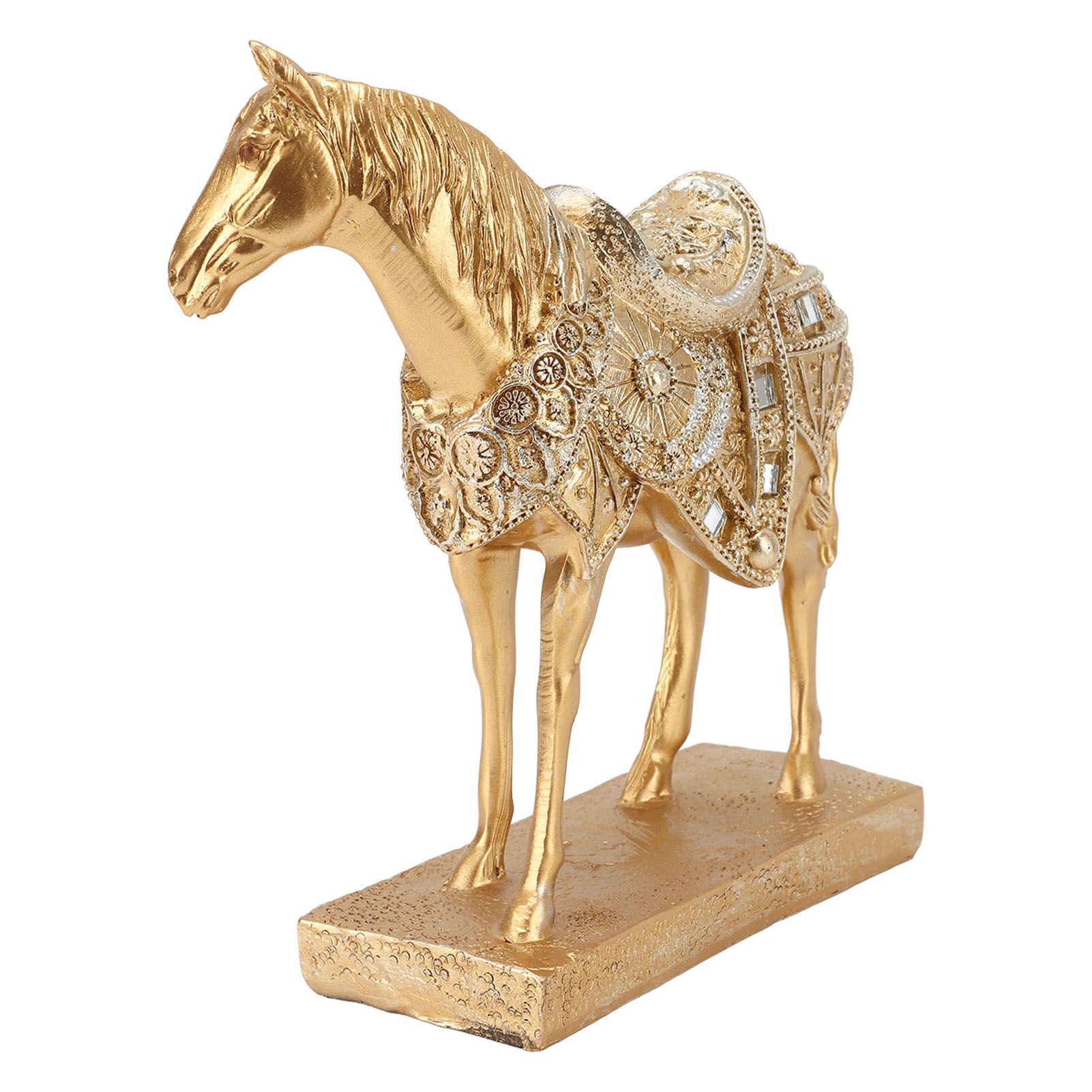 Horse Standing Statue Rearing Art Figurine Decorative Sculpture Home Decor Accent Piece Ornament โ image 4