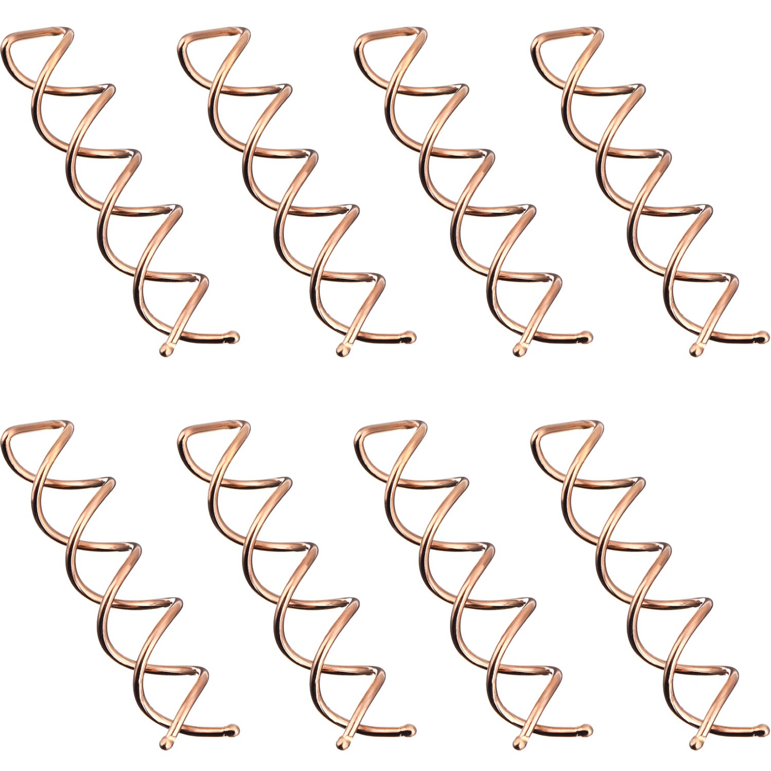 Spiral hair pins - rotating clips - knot rollers - DIY - rotating styling - hair sticks - hair styling tools - 20-piece set - rose gold