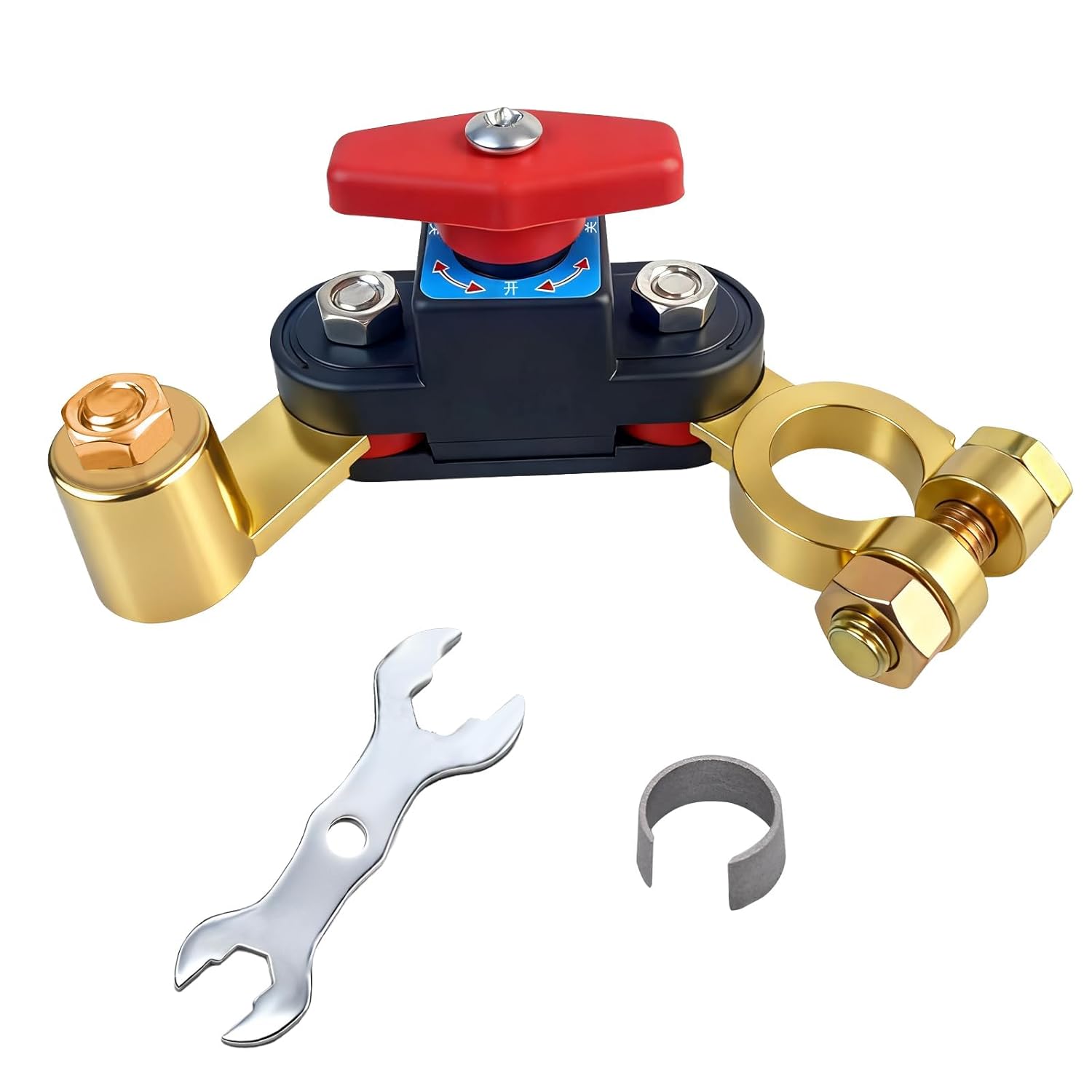 Car Battery Power Cut-off Switch Circuit Breaker, Adjustable Pure Copper Stable Transmission High Conductivity 12v-24v Disconnect Switch Smart Car Truck Boat