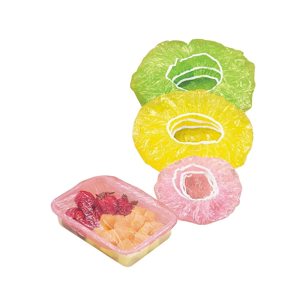 24 Pieces Reusable Elastic Bowl Covers, Stretch Food Storage Lids for Bowls, Plates and Cups, for Proofing, Picnics and Food Storage