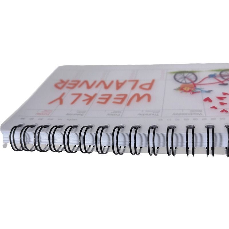 Weekly Planner - Wirebound Undated Weekly & Daily Scheduler Planner Weekly Day Plan Time Organizer Stuff Notebook Spiral Agenda β image 2