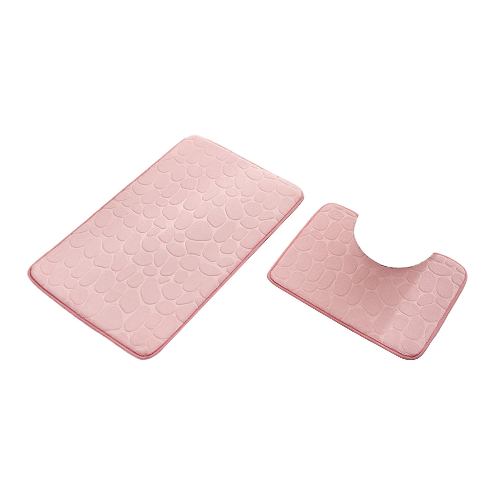 Bathroom Rugs Set 2 Piece, Super Absorbent & Soft Non-Slip Velvet Toilet Rug & Bath Mat, Quickly Dry Thicken Bath Mats for Bathroom, Kitchen, Door Mat — image 2