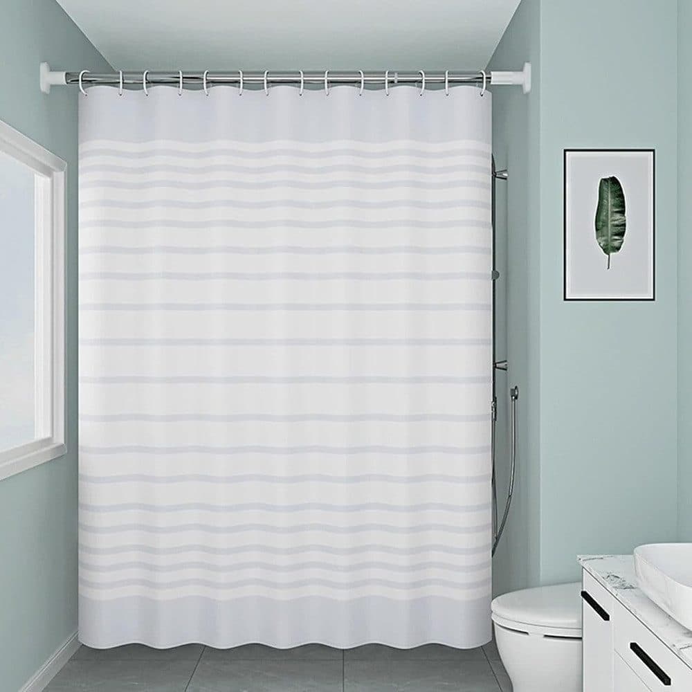 Waterproof PEVA Shower Curtain with Hooks, Mildew Resistant Bathroom Curtain, 150x180cm โ image 6