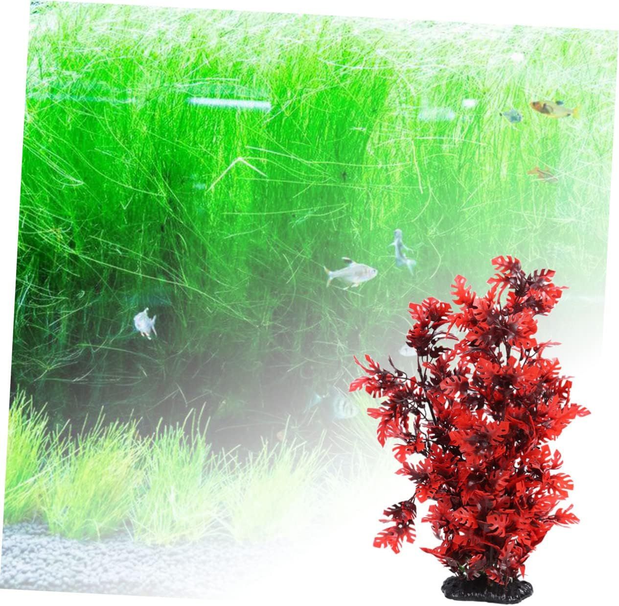 Silk Aquarium Plants Artificial Seaweed Model Tall Aquarium Plants Plant Aquarium Decorations Red Leaves Aquarium Decor โ image 3