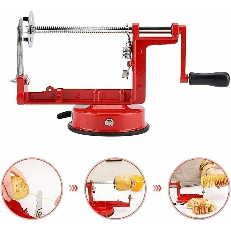 Spiral Cutter Potato Chips Cutter Stainless Steel Potato Peeler Fruit Corer Stir Slicer Cutter, Potato Chips Machine, Tornado Chips โ image 3