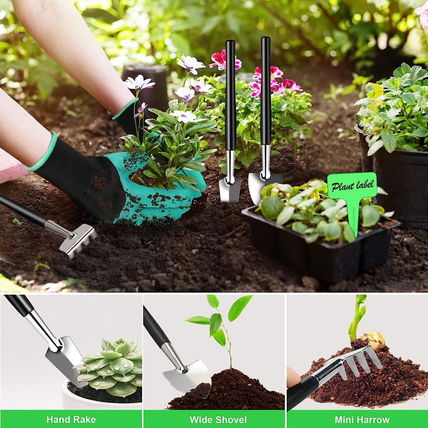 24-Piece Bonsai Tree Tool Kit for Gardening Starters – Complete Bonsai Care Set with Organizer Bag — image 3
