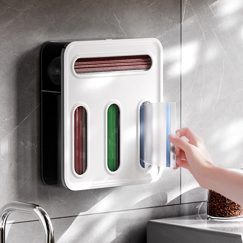 Transparent Ziplock Bag Storage Organiser, Plastic Drawer Dispenser for Sandwich, Snack and Freezer Bags, Clear — image 5