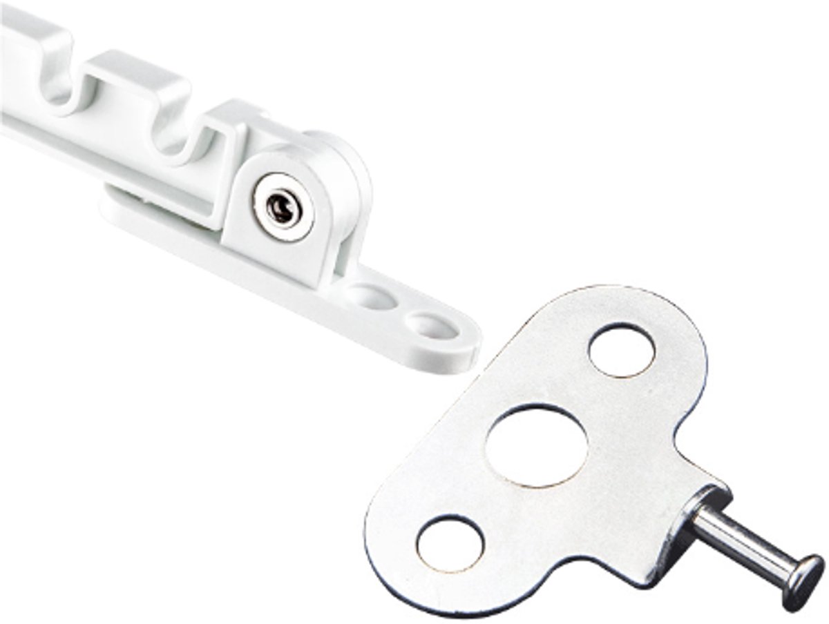 2 pieces - window holder - window limiter white - Window stays - Windows - Window fittings - Window holder & door holder - wind hook - Plastic and