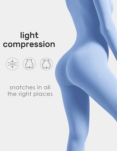 Long-Sleeve Zip-Up Bodysuit for Yoga, Workout, Casual Wear & Everyday Styling, M (Azure) — image 3