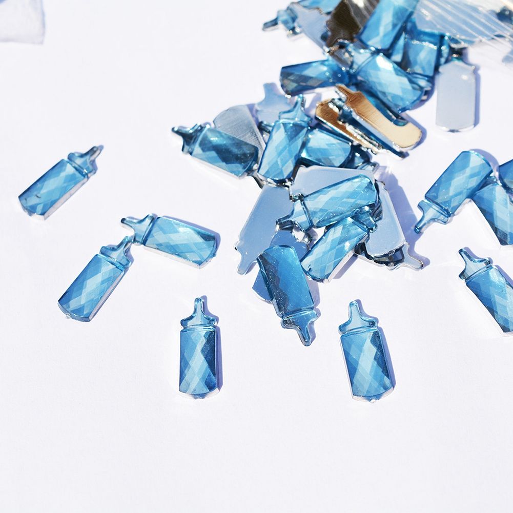 100pcs Baby Shower Birthday Party Gift Decoration Toy Accessories (Bluebottle) — image 3