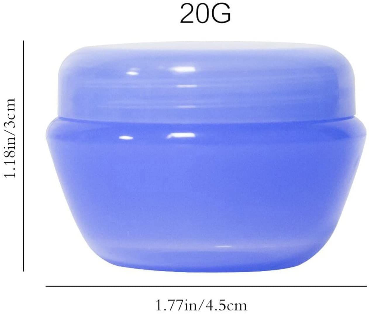 Plastic Small Travel Containers for Toiletries, Refillable Cosmetics Makeup Jars with Lids, 20g/0.7OZ Per Piece, 6 Pieces — image 3