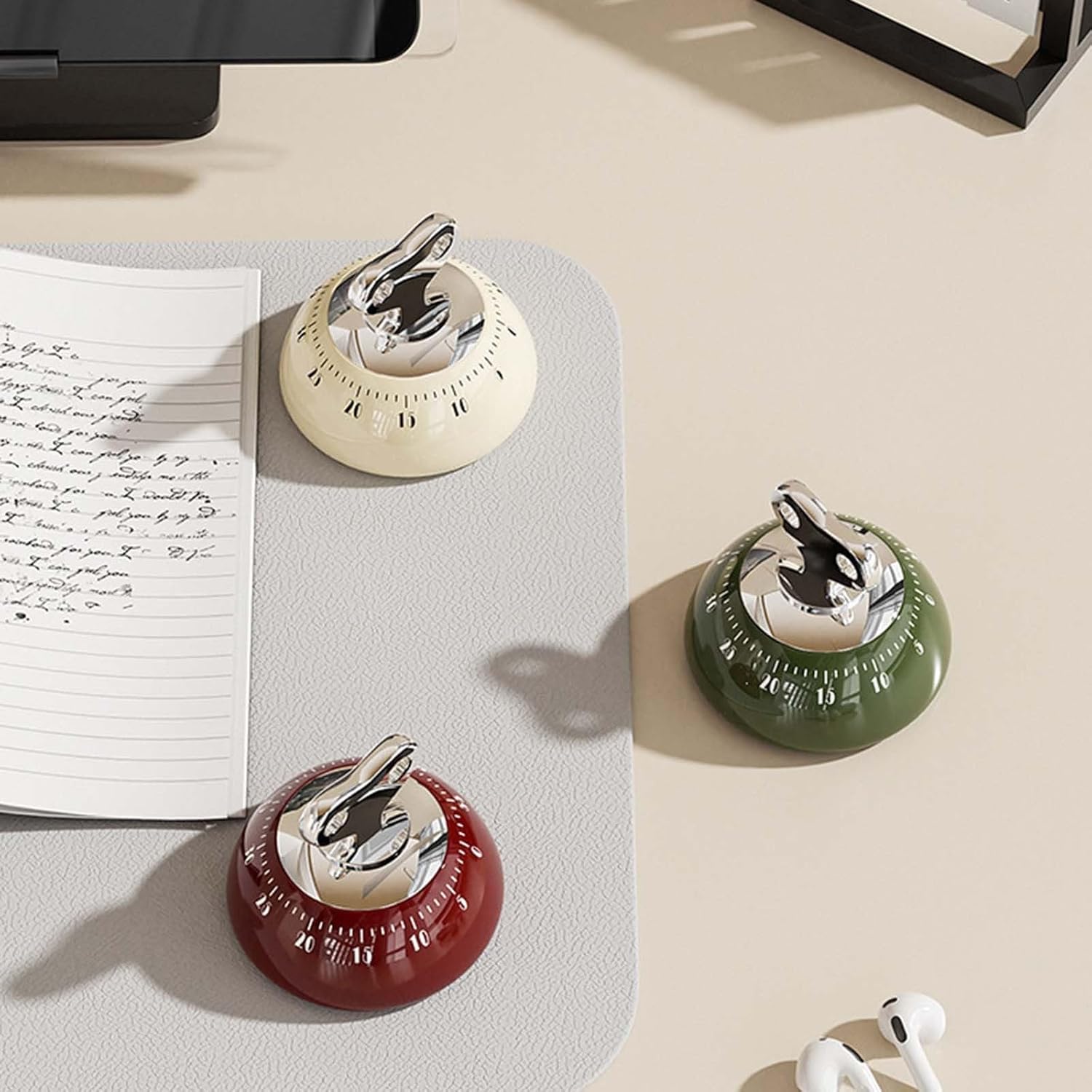 Magnetic Digital Kitchen Timer Matcha Green Countdown Up to 60 Minutes for Cooking Office Tasks and Studying — image 2