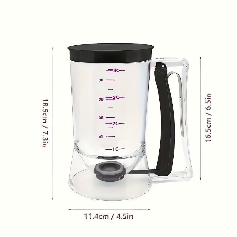 Handheld cake batter separator-Black