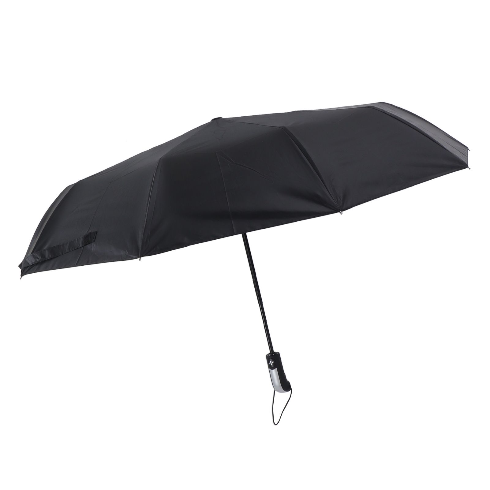 Automatic Umbrella Windproof Comfortable Grip Portable Folding Umbrella for Rain and Sun Black โ image 5
