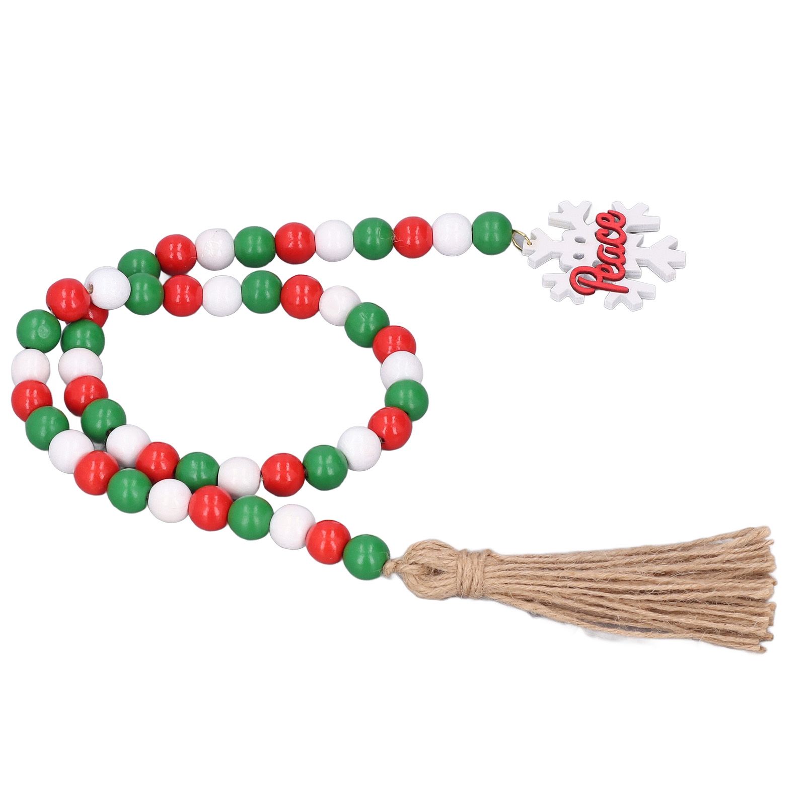 Wooden Beads Garland Colorful Premium Material Durable Vibrant Colors Wide Application Decorative Beads โ image 2