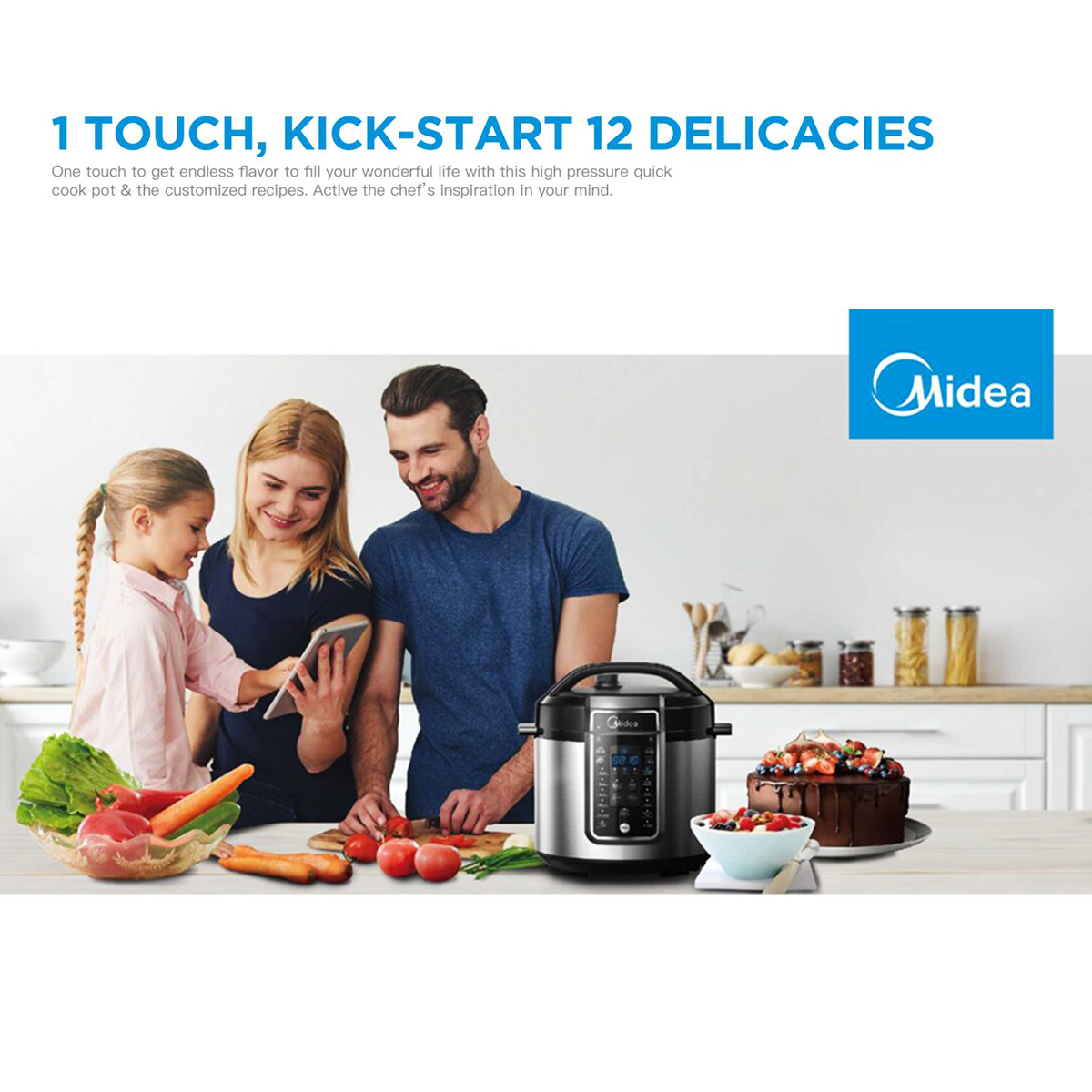 Midea 5.7L 12 Programs Pressure Cooker โ image 5