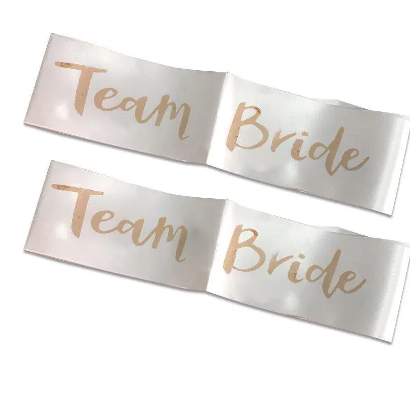 Bridal Party Sash Rose Gold Bride Bridesmaid Maid Honour Mother Hens Night Wear - Maid Of Honour โ image 5
