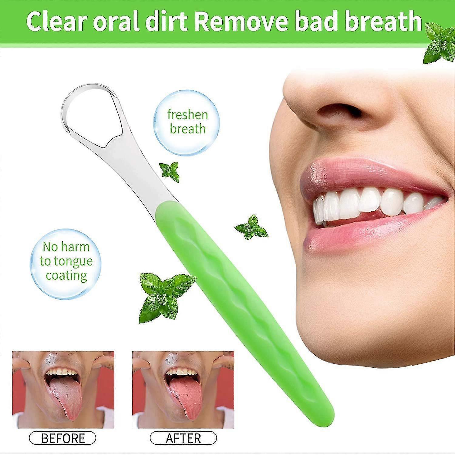 Tongue Scraper Cleaner, Stainless Steel Tongue Cleaner for Adults & Babies โ image 4