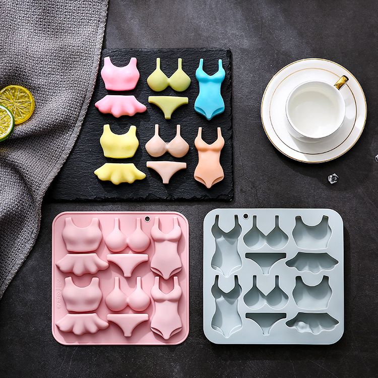 2Pcs Silicone Mold Cake Fondant Gummy Fat Bomb Jelly Mould Ice Cube Tray Resin Clay Crayon Melt Mini Soap Mold — image 2