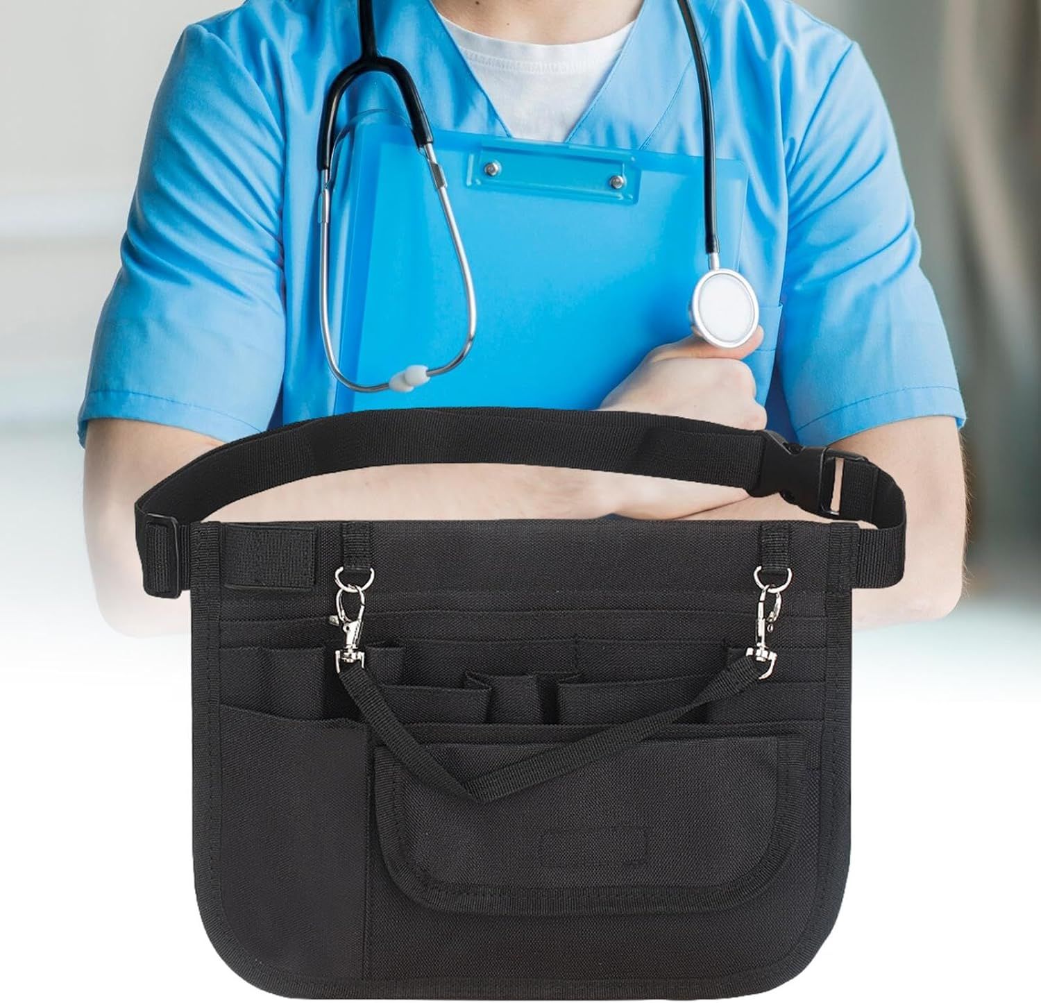 Nurse With Tape Holder Nurse Belt Organizer Pouch Nurse Utility Tools Belt Nurse Waist Belt Bag For Women Men Nurse Organizer For — image 4