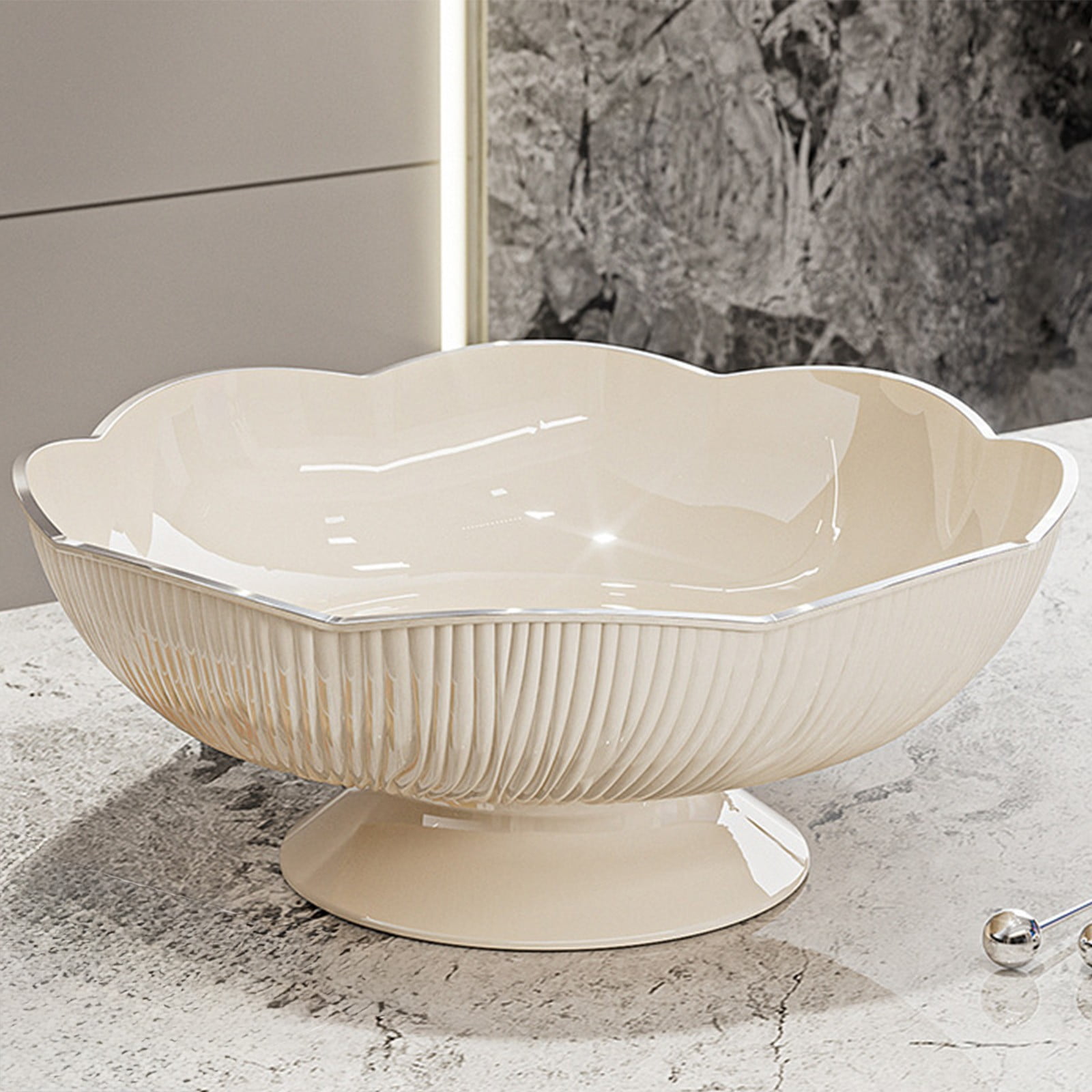 Ceramic Fruit Bowl for Kitchen Counter