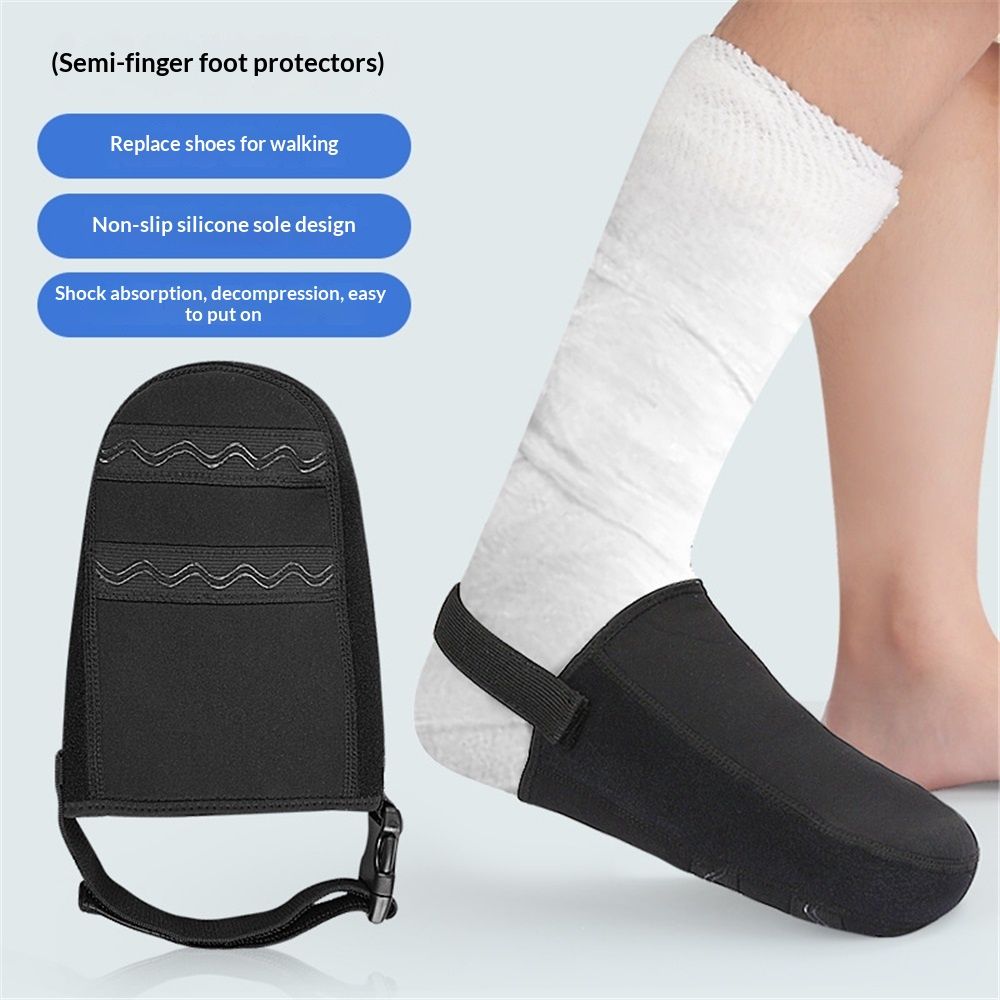 2 PCS Protective Cast Sock Toe Covers for Foot, Soft Warm Cast Socks Over Cast for Men Women Adults, Adjustable Non-slip Cast Toe Covers Fit for Most Casted โ image 3