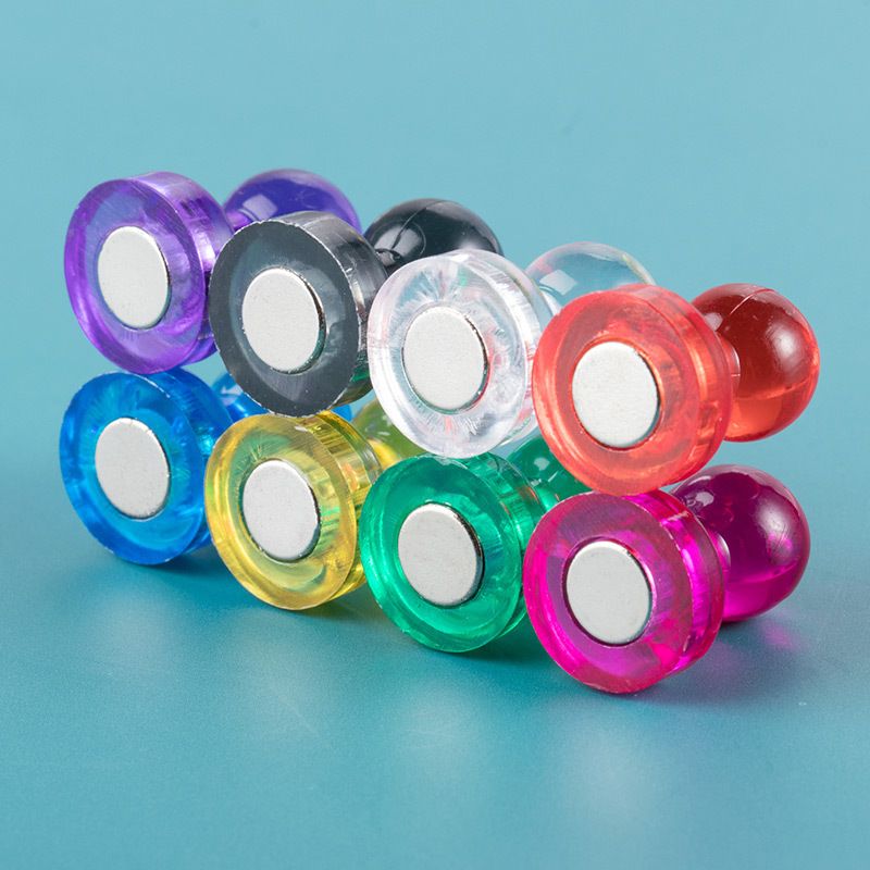 48 Pcs Strong Magnets for Whiteboard, Multicolour Fridge Magnets for Classroom, Small Round Decorative Magnets for Refrigerator — image 2