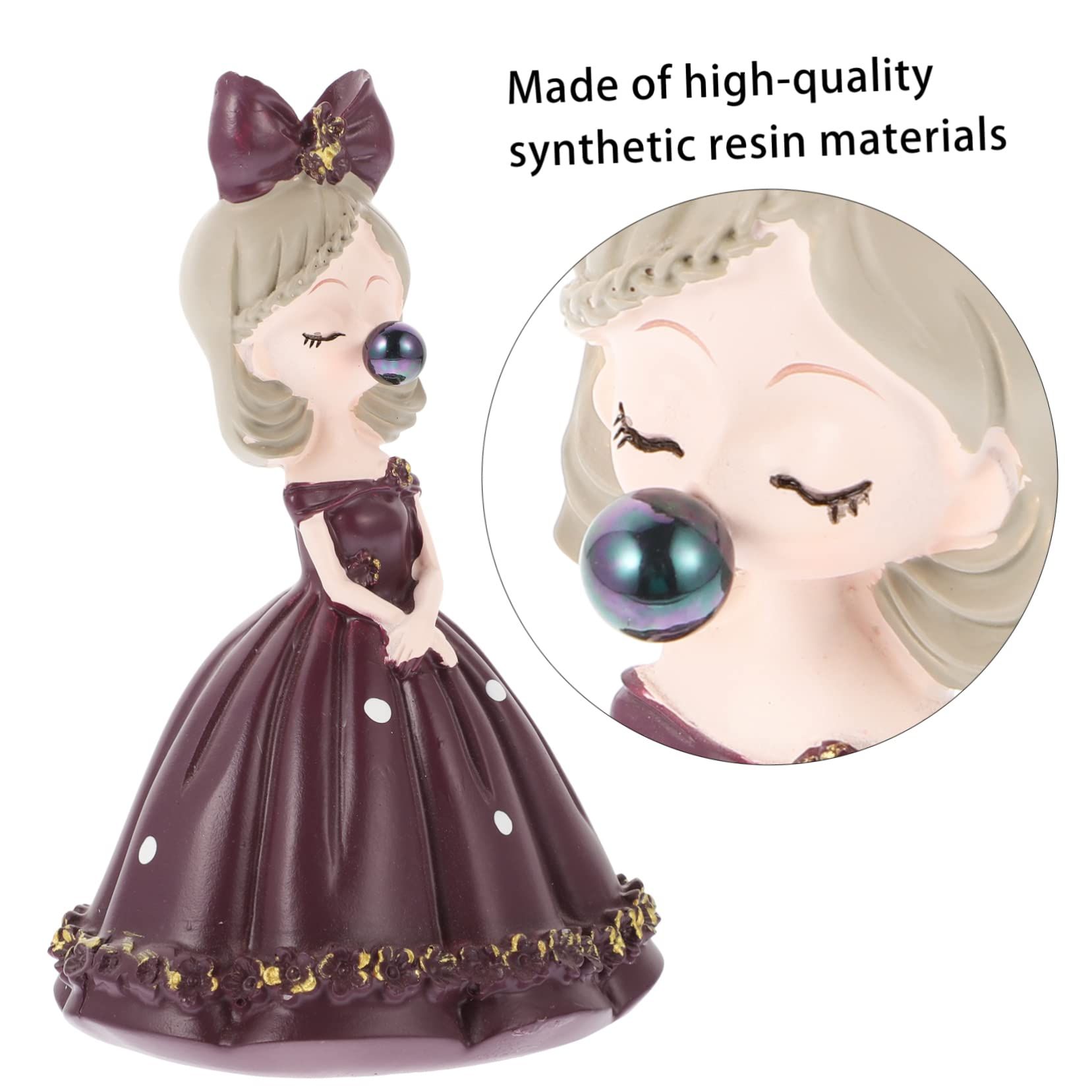 1pc Bubble Girl Ornament Girl Room Decor Car Decoration Creative Craft Desktop Doll Craft Cartoon Girl Decor Birthday Ornament โ image 4