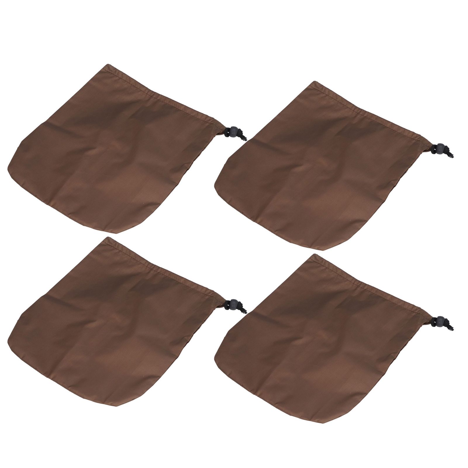 4PCS Car Rearview Mirror Protective Cover 190T Polyester Taffeta Faucet Frost Guard CoverBrown โ image 3