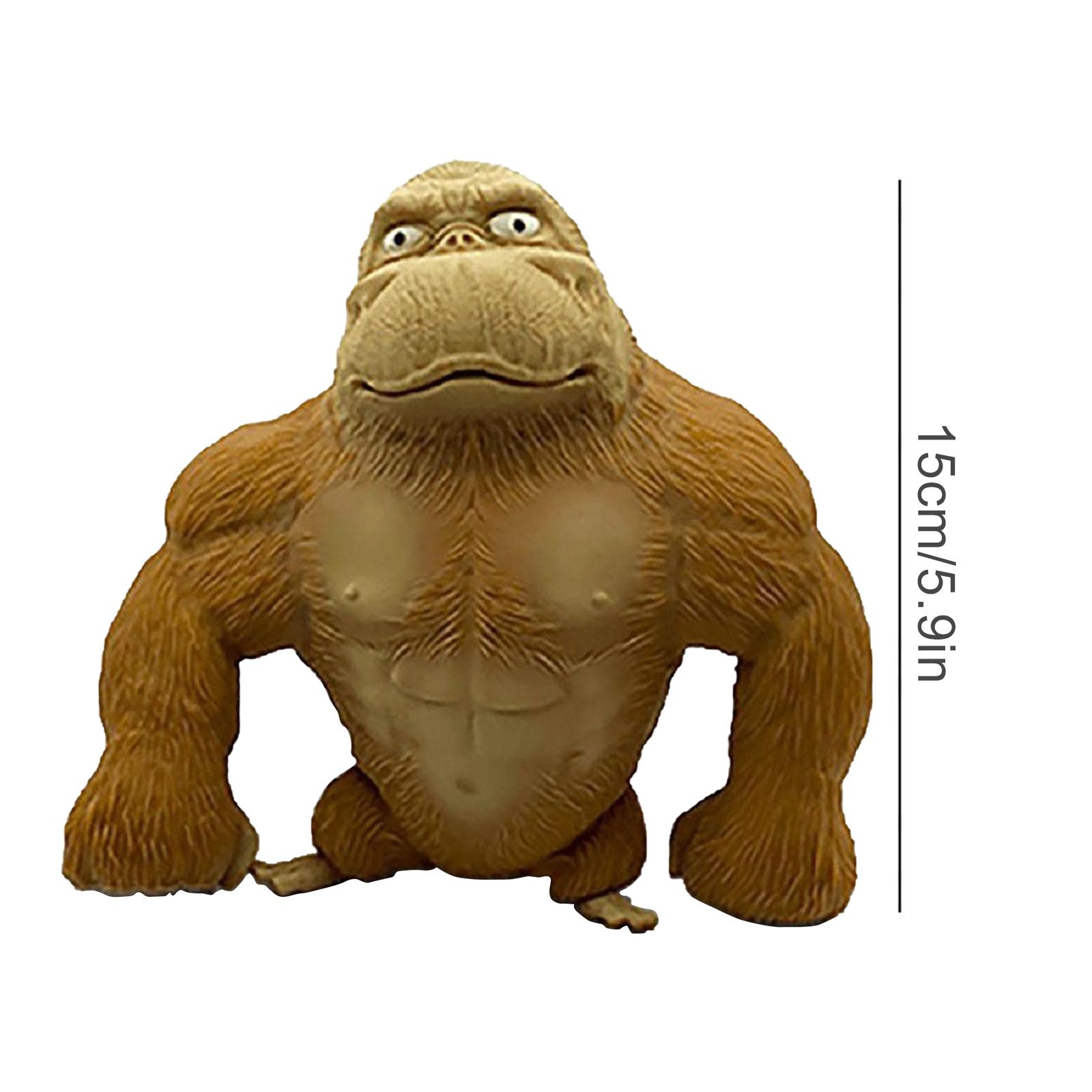 Realistic Soft Latex Gorilla Doll Toys Cute Gorilla Latex Toy Cartoon Toy for Birthday — image 3