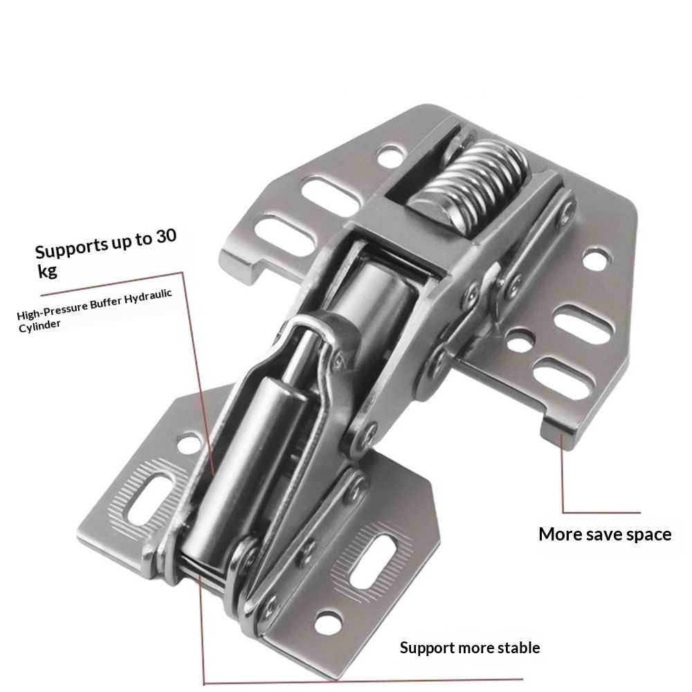 2 PCS Cabinet Hinges Heavy Duty Lid Stay Hinges, Soft Close Lid Hinge, Furniture Door Lift Stay Support Hinge — image 4