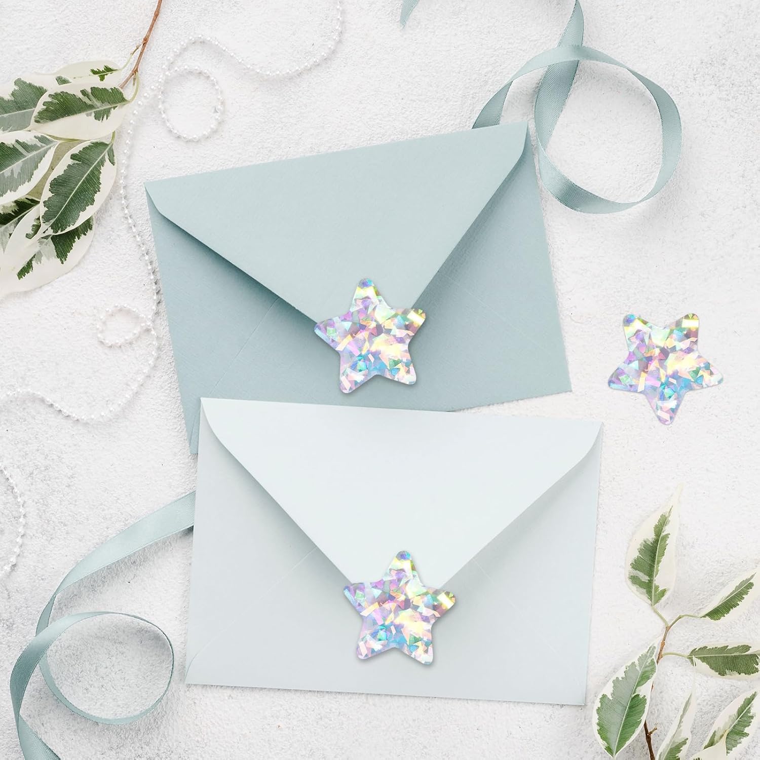 Holographic Silver Star Stickers for Kids Reward - 500Pcs 1.5Inch Shiny Self-Adhesive Metallic Glitter Foil Stickers for DIY Homework School Classroom Teacher โ image 6