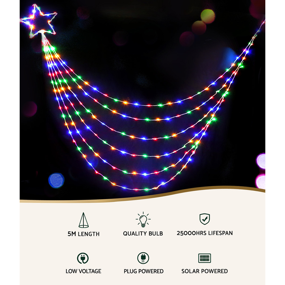 320 LED 5M Christmas Lights Solar String Fairy Light Jingle Jollys — image 3